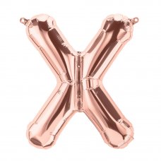 Rose Gold 16in Letter X (01360-01) 16inch Air fill Shaped P1