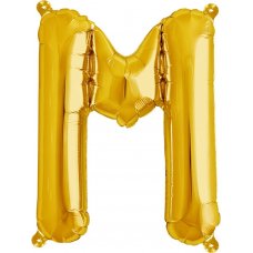 Gold 16in Letter M (00579-01) 16 inch for Air fill Shaped P1