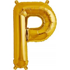 Gold 16in Letter P (00582-01) 16 inch for Air fill Shaped P1