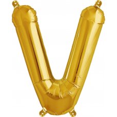 Gold 16in Letter V (00588-01) 16 inch for Air fill Shaped P1