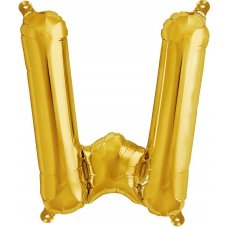 Gold 16in Letter W (00589-01) 16 inch for Air fill Shaped P1