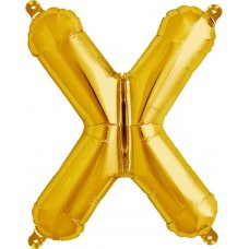 Gold 16in Letter X (00590-01) 16 inch for Air fill Shaped P1