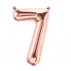 Rose Gold 16in Number 7 (01370-01) 16inch Air fill Shaped P1