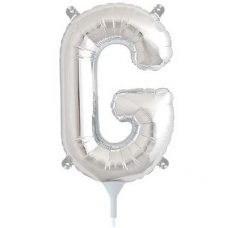 Silver 16in Letter G (00485-01) Shaped P1