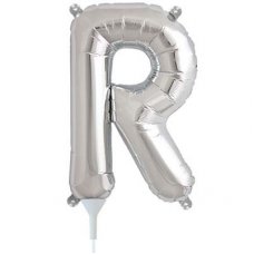 Silver 16in Letter R (00496-01) Shaped P1