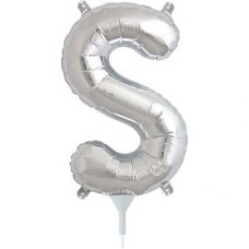 Silver 16in Letter S (00497-01) Shaped P1