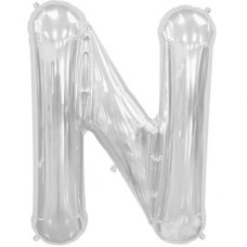 Silver 34in Letter N (00209-209) Shaped P1