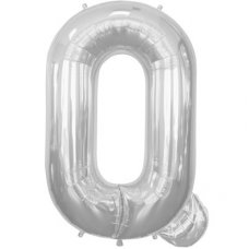Silver 34in Letter Q (00212-212) Shaped P1
