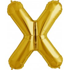 Gold 34in Letter X (00271-271) Shaped P1