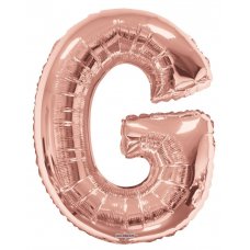 Rose Gold 34in Alphabet #G (15616-34S) Shaped P1