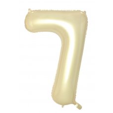 34inch Decrotex Foil Balloon Number Luxe Gold #7 Pack 1