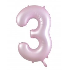 34inch Decrotex Foil Balloon Matt Pastel Pink #3 Pack 1