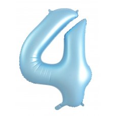 34inch Decrotex Foil Balloon Matt Pastel Blue #4 Pack 1