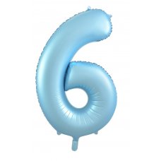 34inch Decrotex Foil Balloon Matt Pastel Blue #6 Pack 1