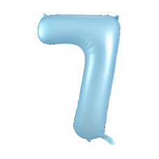 34inch Decrotex Foil Balloon Matt Pastel Blue #7 Pack 1