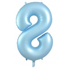 34inch Decrotex Foil Balloon Matt Pastel Blue #8 Pack 1