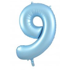 34inch Decrotex Foil Balloon Matt Pastel Blue #9 Pack 1
