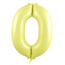 34inch Decrotex Foil Balloon Matt Pastel Yellow #0 Pack 1