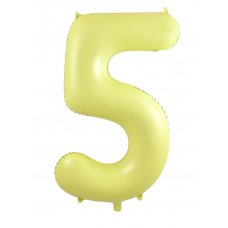 34inch Decrotex Foil Balloon Matt Pastel Yellow #5 Pack 1