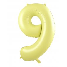 34inch Decrotex Foil Balloon Matt Pastel Yellow #9 Pack 1