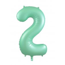 34inch Decrotex Foil Balloon Matt Pastel Mint #2 Pack 1