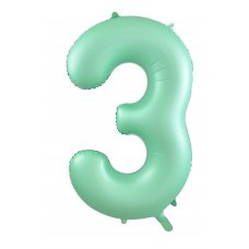 34inch Decrotex Foil Balloon Matt Pastel Mint #3 Pack 1