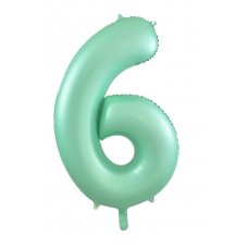 34inch Decrotex Foil Balloon Matt Pastel Mint #6 Pack 1