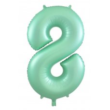 34inch Decrotex Foil Balloon Matt Pastel Mint #8 Pack 1