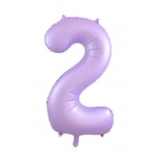 34inch Decrotex Foil Balloon Matt Pastel Lilac #2 Pack 1