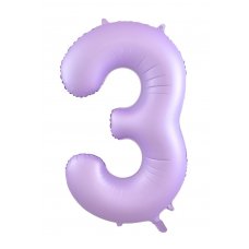 34inch Decrotex Foil Balloon Matt Pastel Lilac #3 Pack 1