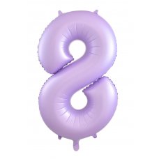 34inch Decrotex Foil Balloon Matt Pastel Lilac #8 Pack 1