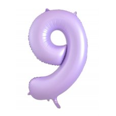 34inch Decrotex Foil Balloon Matt Pastel Lilac #9 Pack 1