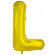 34inch Decrotex Foil Balloon Alphabet Gold #L Shaped P1