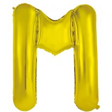 34inch Decrotex Foil Balloon Alphabet Gold #M Shaped P1