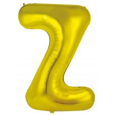 34inch Decrotex Foil Balloon Alphabet Gold #Z Shaped P1