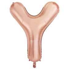 34inch Decrotex Foil Balloon Alphabet Rose Gold #Y Shaped P1