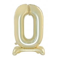 30inch Decrotex Standing Foil Balloon Luxe Gold #0 Pack 1