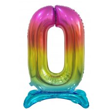 30inch Decrotex Standing Foil Balloon Rainbow #0 Pack 1