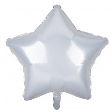 18 Inch Decrotex Foil Star White P1 x 5