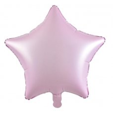 18 Inch Decrotex Foil Star Matt Pastel Pink P1 x 5