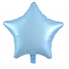 18 Inch Decrotex Foil Star Matt Pastel Blue P1 x 5