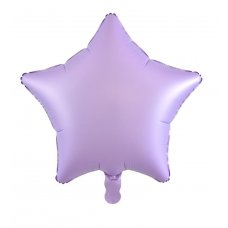 18 Inch Decrotex Foil Star Matt Pastel Lilac P1 x 5