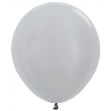 Satin Silver (481) 46cm Sempertex Balloons P25