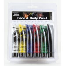 Face Paint Starter Pack with brush 6 x 15ml