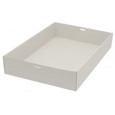 Catering Tray Base WHITE EXTRA LARGE 450x310x80mm Ctn 100