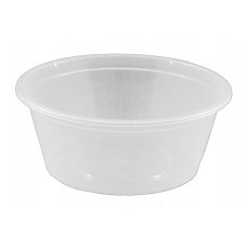 Round Disposable Food Container 280ml PP Clear Ctn 1000