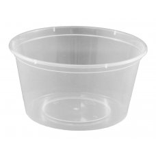 Round Disposable Food Container 440ml PP Clear Ctn 500