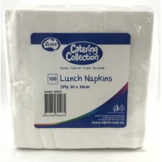 White  2ply Lunch Napkin P100x20