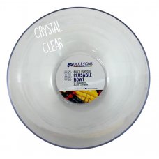 Reusable 4L Bowl 25.2x11.8cm Clear Ctn24