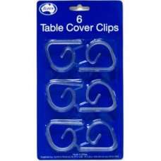 Table cover clips - Clear P6